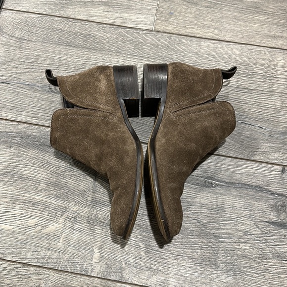• Paul Green • Suede Leather Pull On Ankle Bootie’s Brown 7 Women’s - Picture 3 of 5
